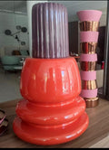 Vaso Bosa Volcano cachi + mirtillo + violetto