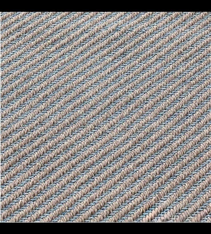 Tappeto Gan Diagonal almond - blue.